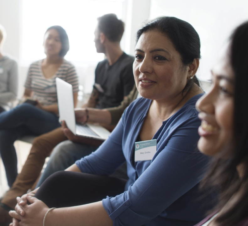 Woman in Dementia discussion group