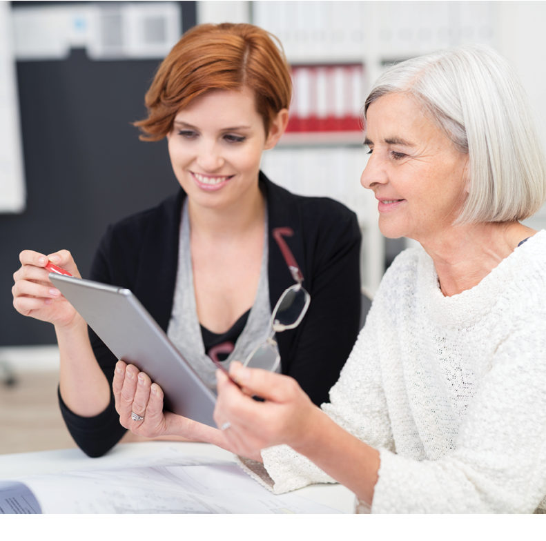 Women discussing Dementia